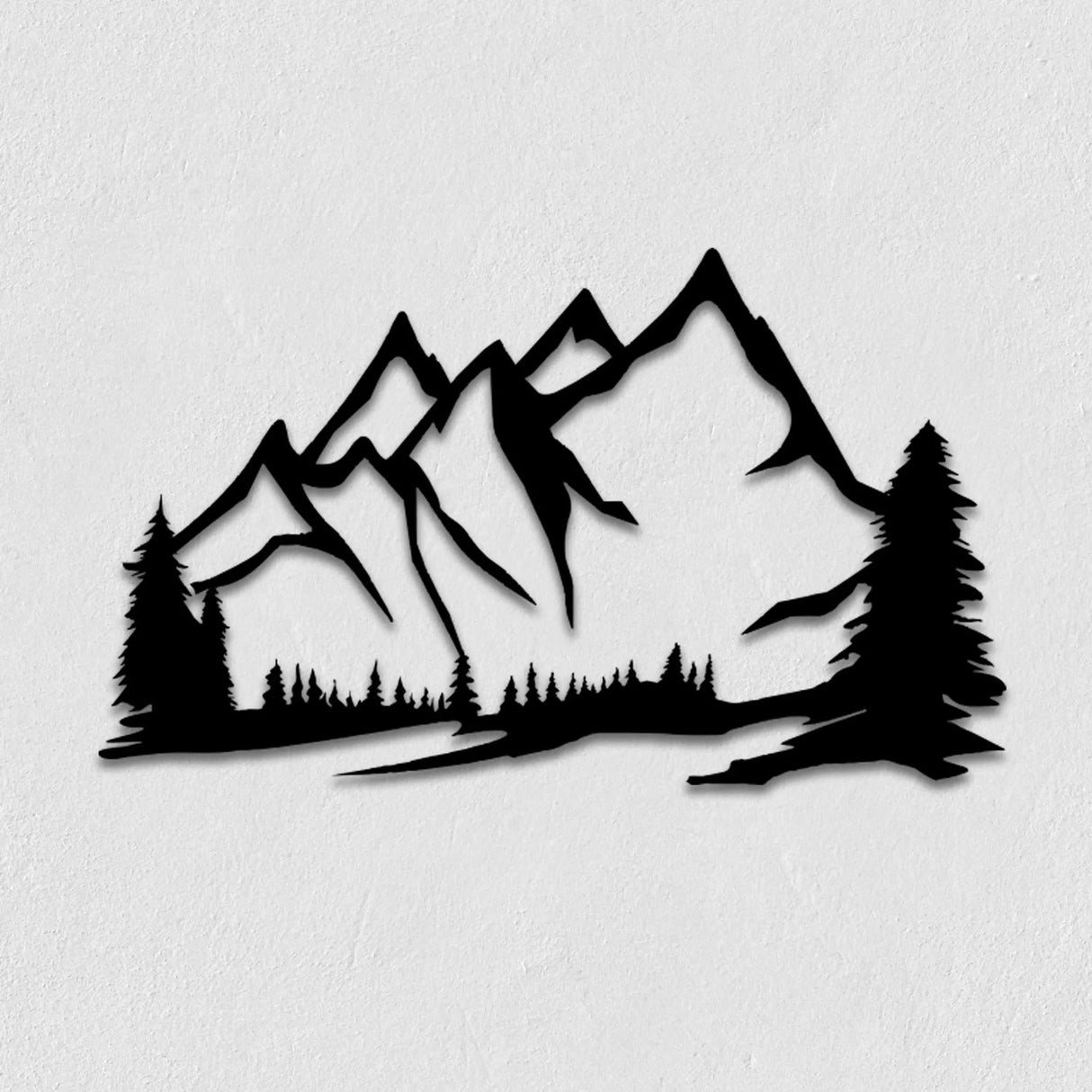 Mountain Metal Wall Art – Modern Steel Wall Décor