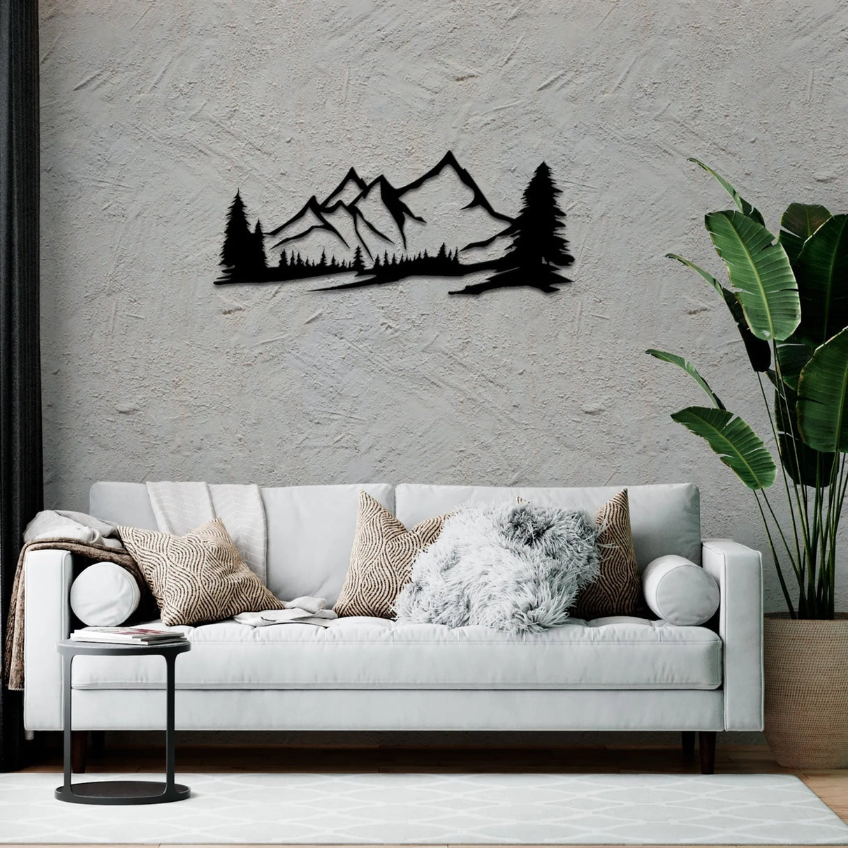 Mountain Metal Wall Art – Modern Steel Wall Décor
