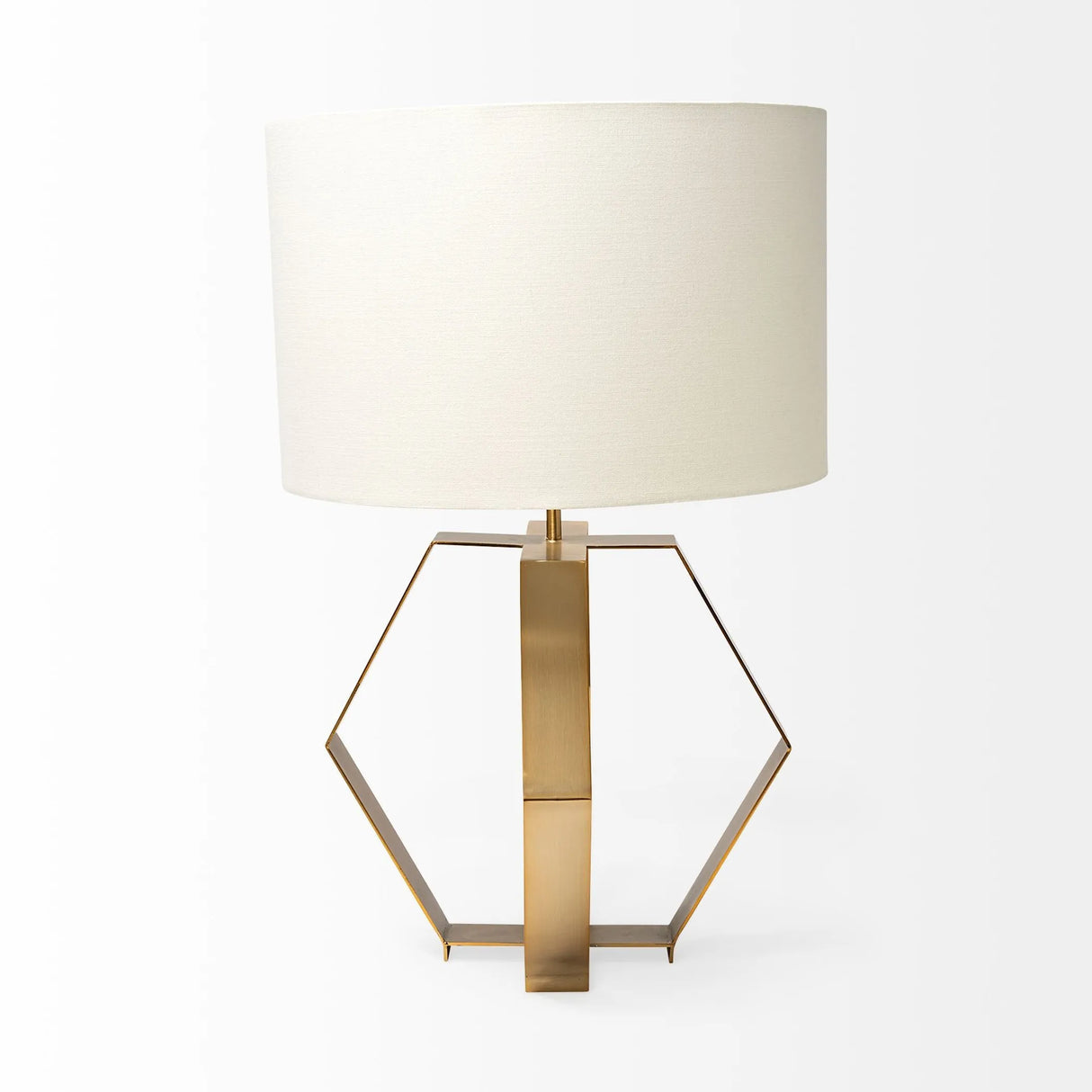 Unique Gold Geometric Design Table Lamp
