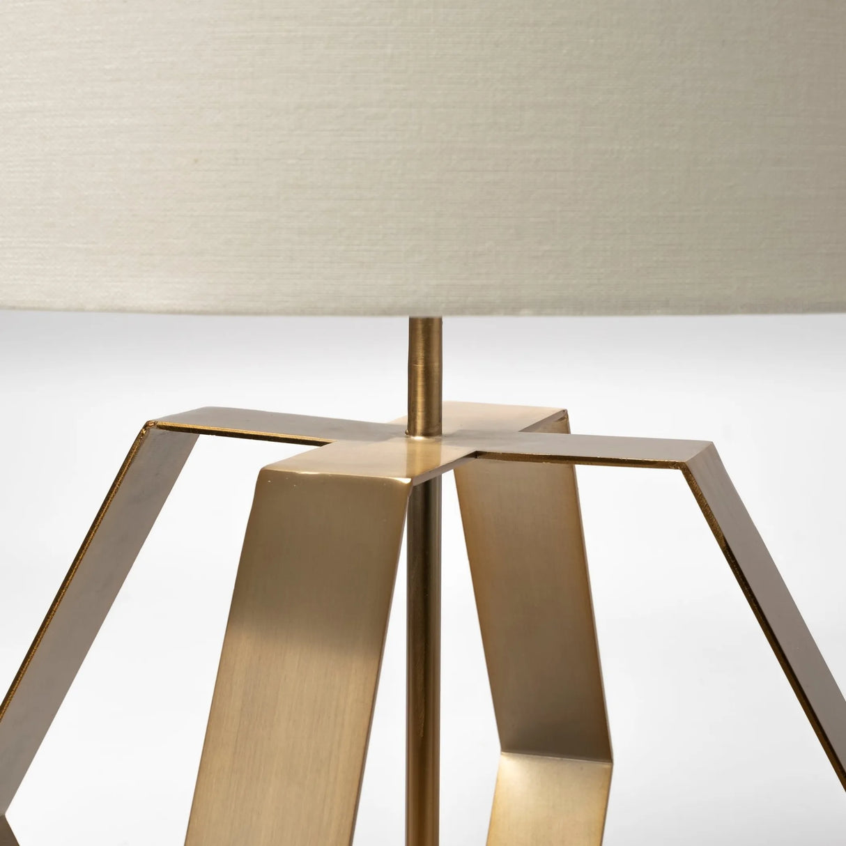 Unique Gold Geometric Design Table Lamp