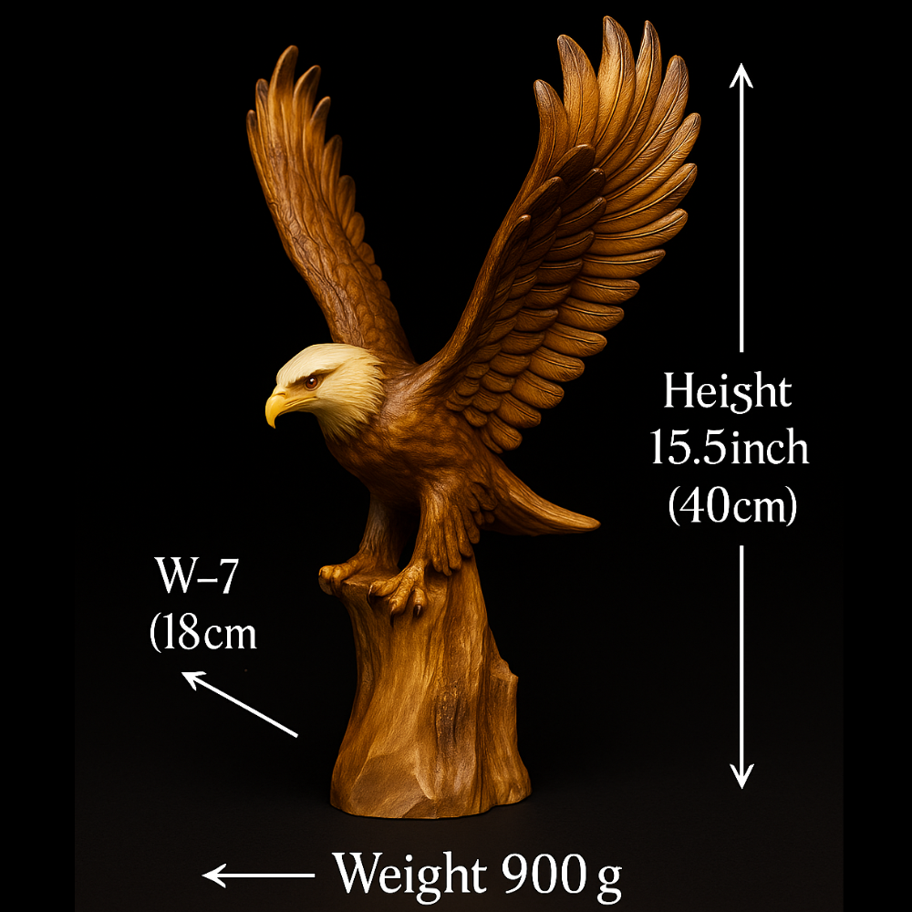 Bald Eagle Resin Sculpture Premium Home & Office Decor-2