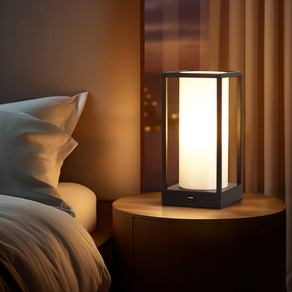 Hokkaido Adjustable Table Lamp with USB Charger