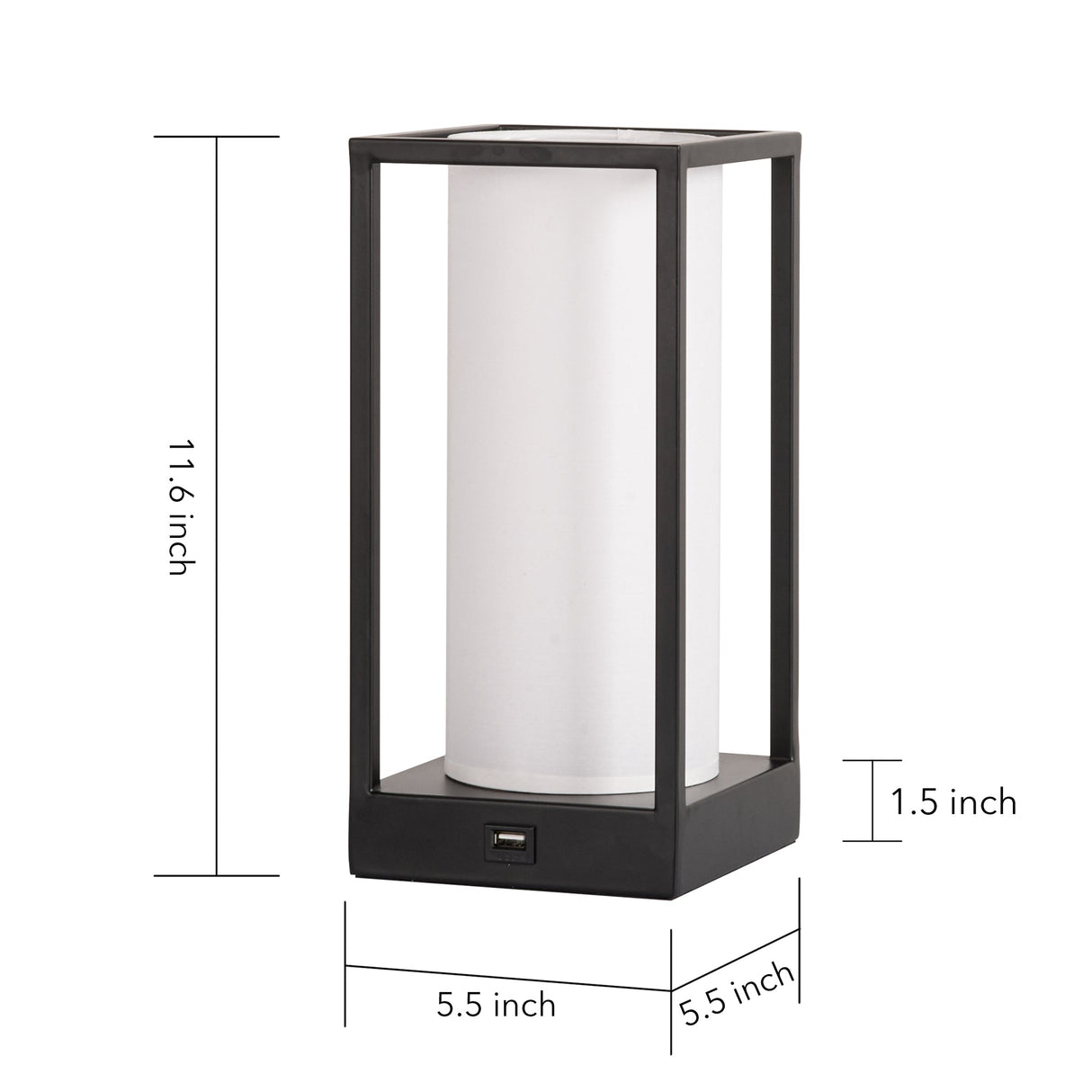 Hokkaido Adjustable Table Lamp with USB Charger
