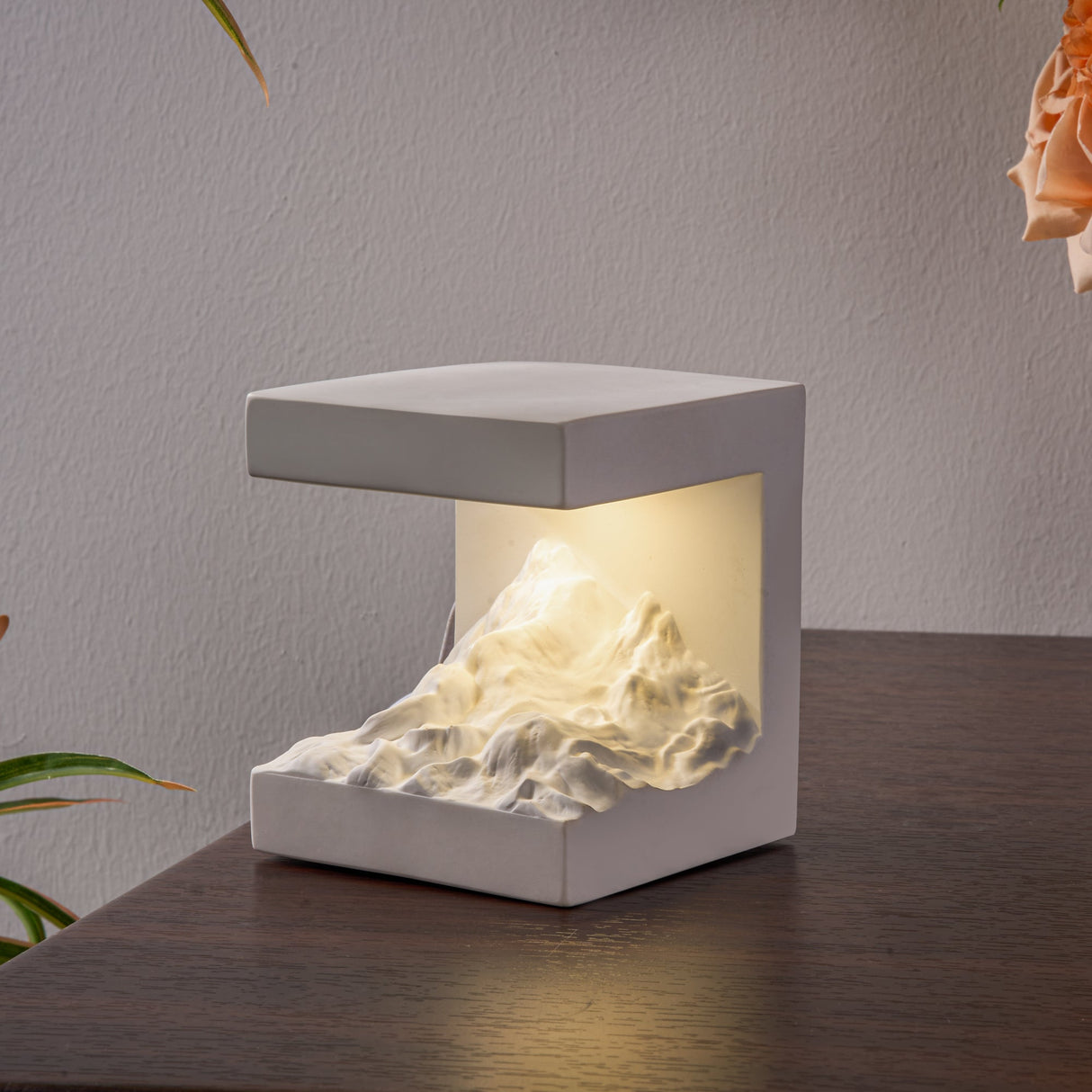 Snow Mountain Night Light, Diffuser Stone-4