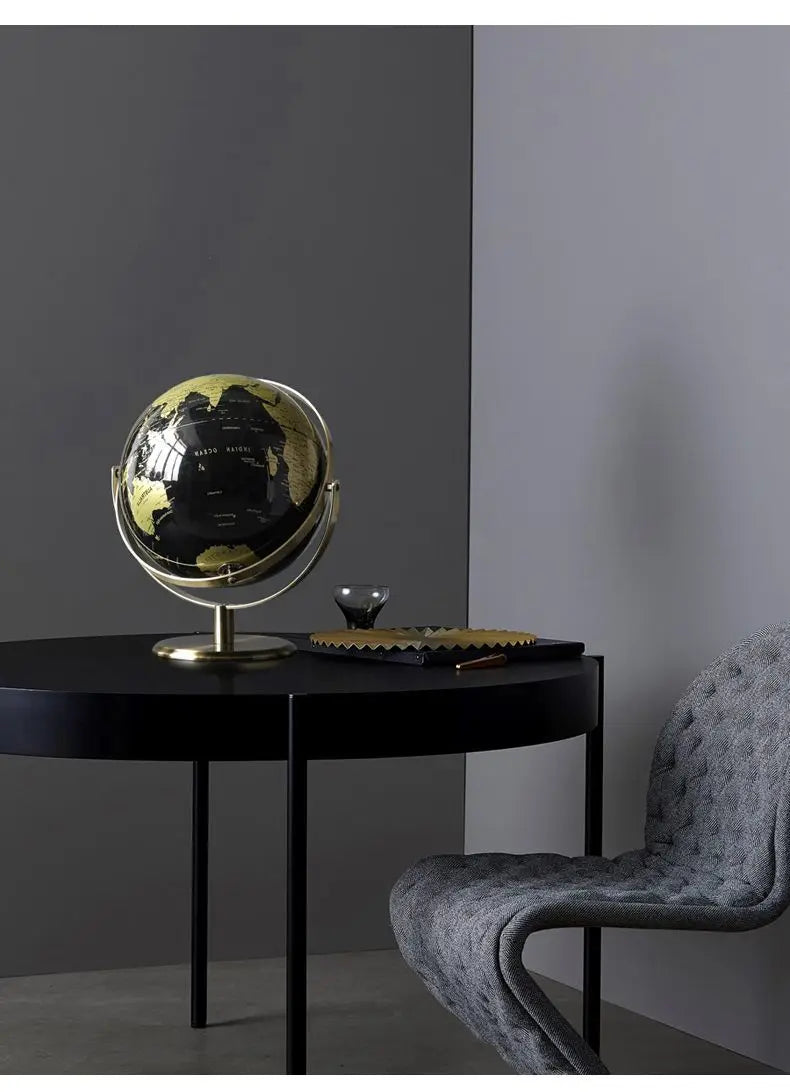 Luxury Metal World Globe – Decorative Ornament or Gift for Office or Home