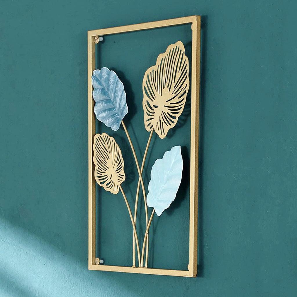 Breeze Golden Leaf Metal Wall Art - BLISOME