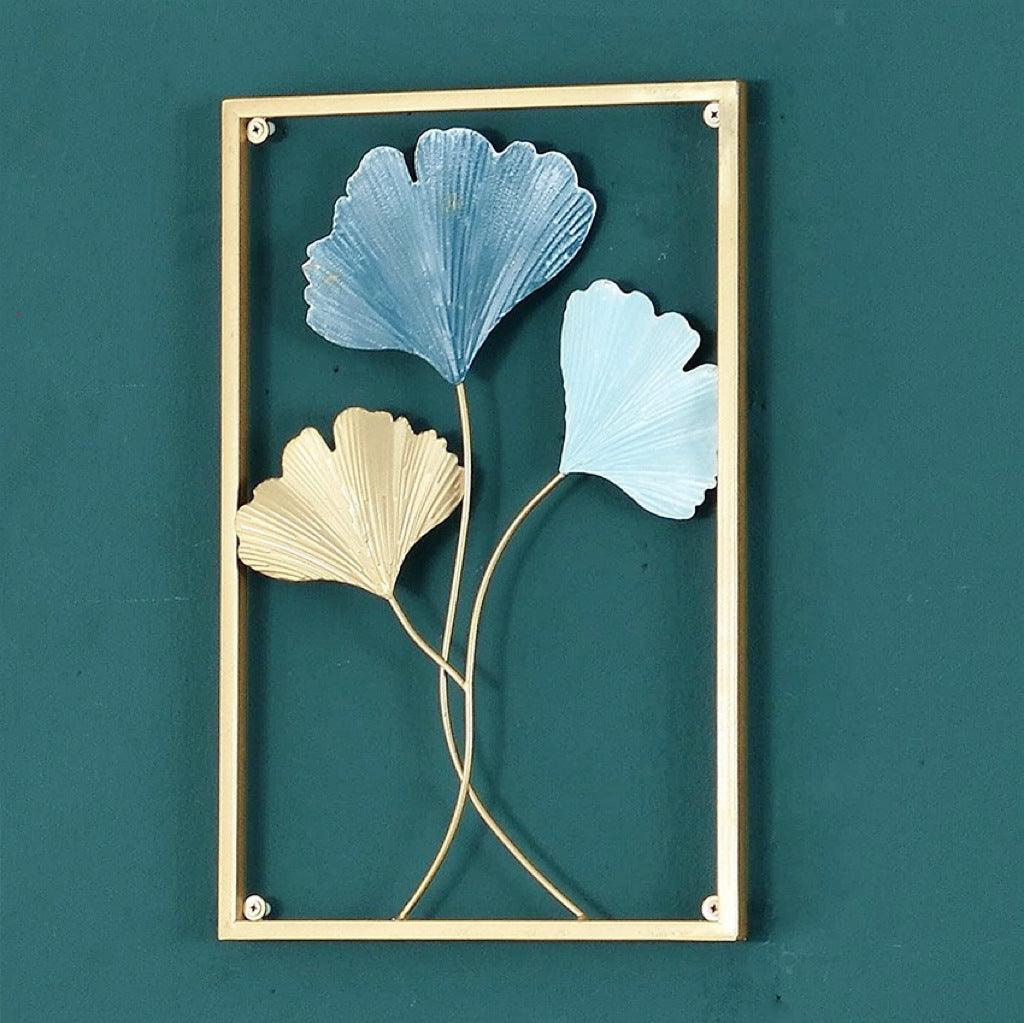 Breeze Golden Leaf Metal Wall Art - BLISOME