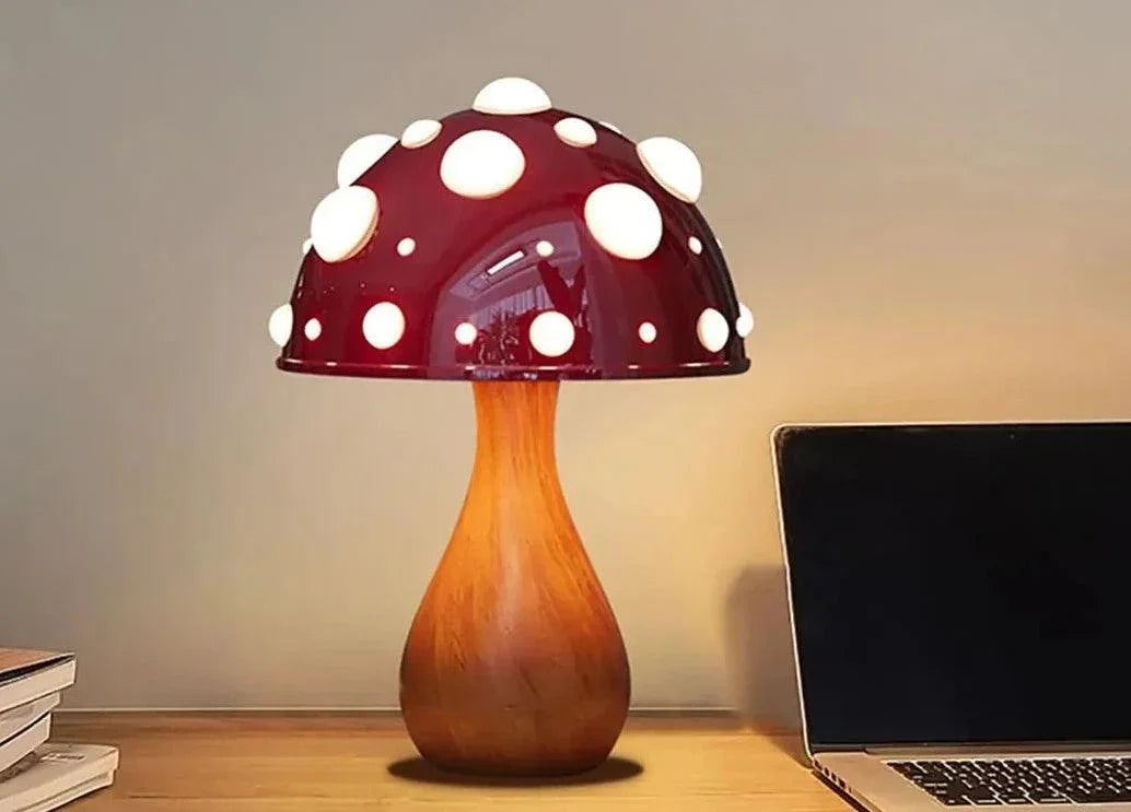Cherry Mushroom Table Lamp - BLISOME