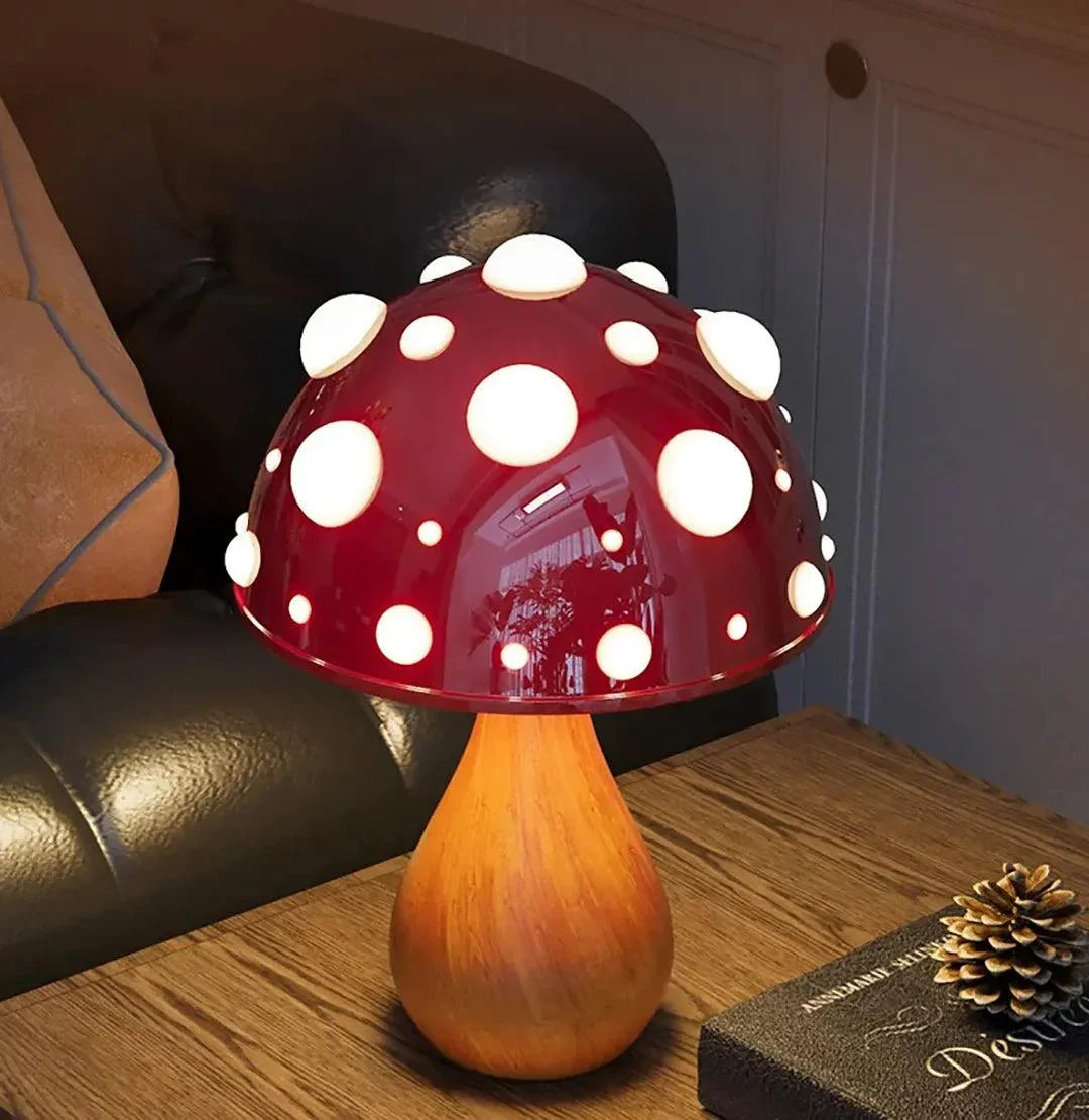 Cherry Mushroom Table Lamp - BLISOME