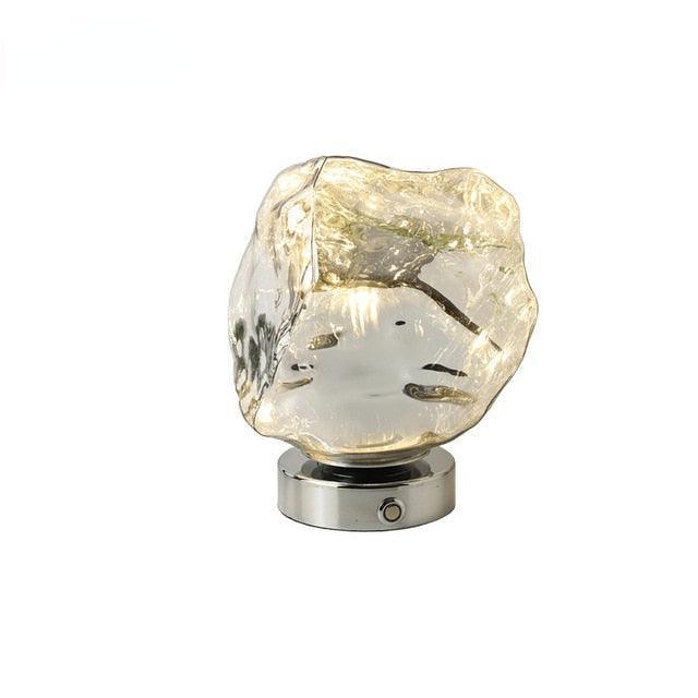 Core Glass Rock Table Lamp - BLISOME