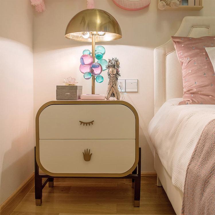 Esme Golden Crystal Mushroom Table Lamp - BLISOME