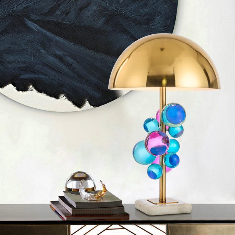 Esme Golden Crystal Mushroom Table Lamp - BLISOME