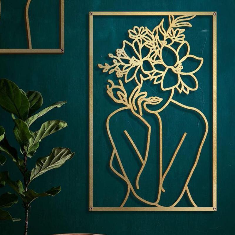 Femme Gold Metal Wall Art - BLISOME