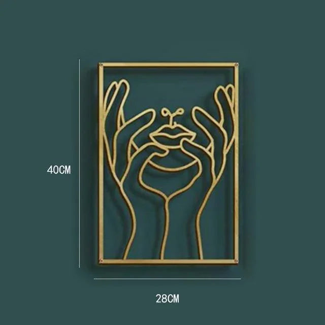 Femme Gold Metal Wall Art - BLISOME