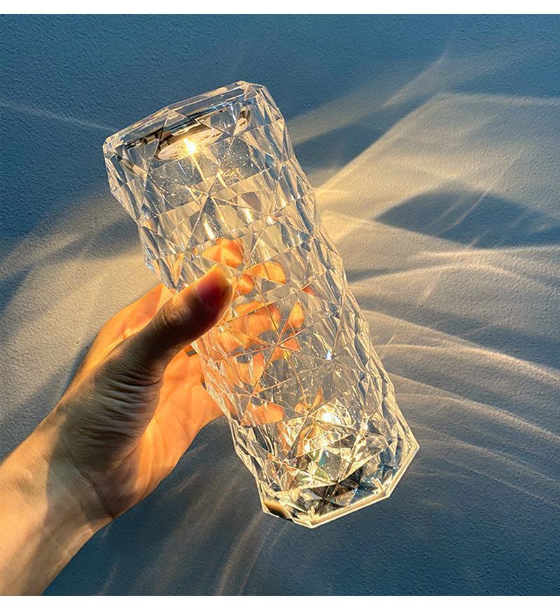Glimmer Rechargeable LED Crystal Table Lamp - BLISOME