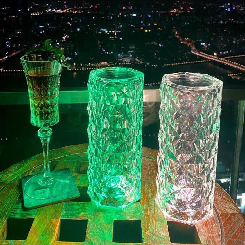 Glimmer Rechargeable LED Crystal Table Lamp - BLISOME