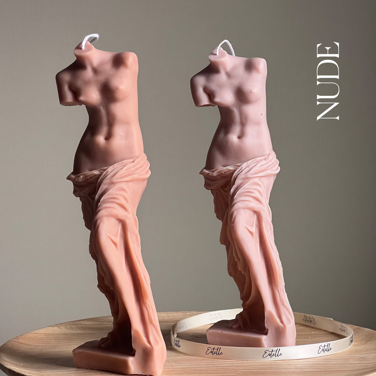 Venus Soy Wax Candle – Torso Female Figure Handmade Decor