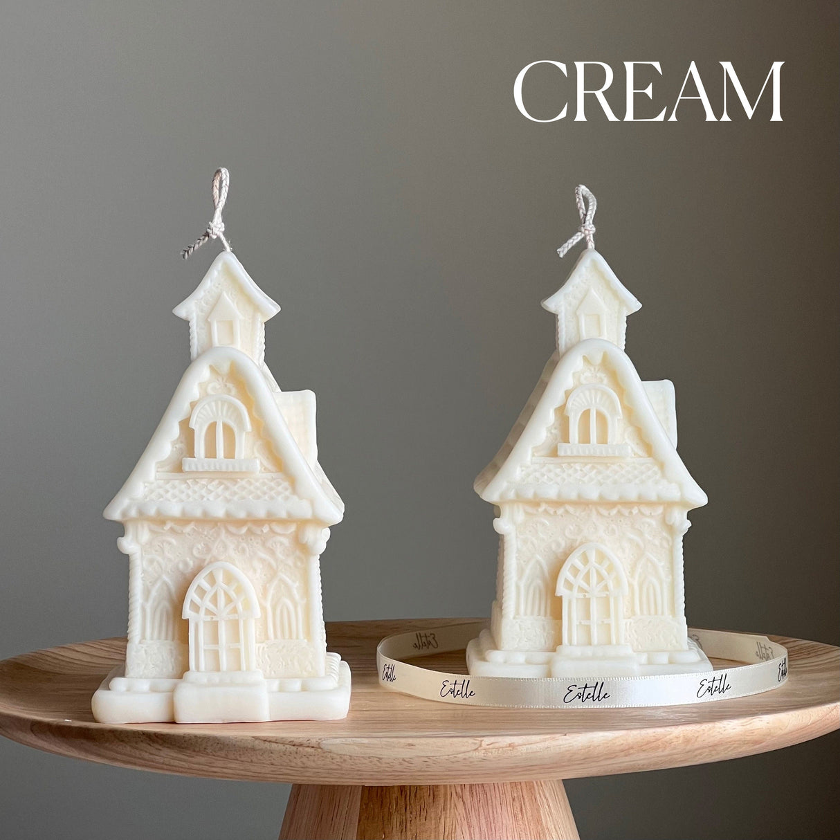 Large House Candle: Hand-Poured Soy Wax Sculptural Candle-2