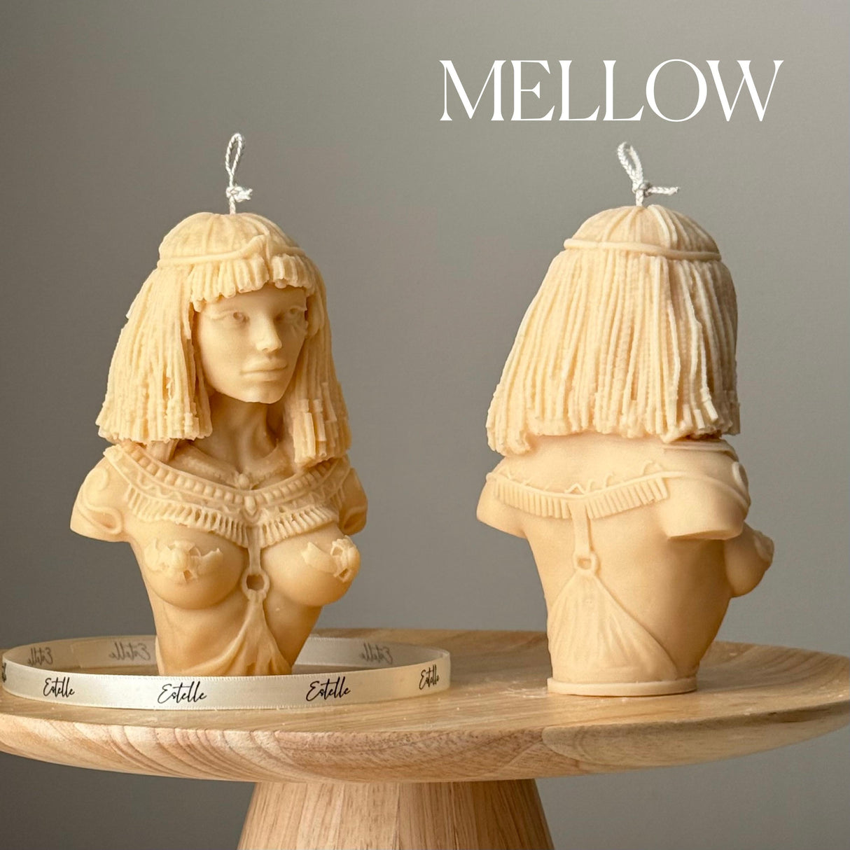 Cleopatra Candle – Handmade Sculptural Soy Wax Bust