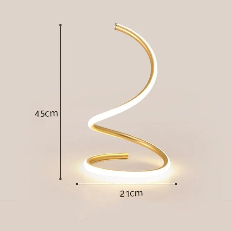 Kennith Twisted LED Table Lamp - BLISOME