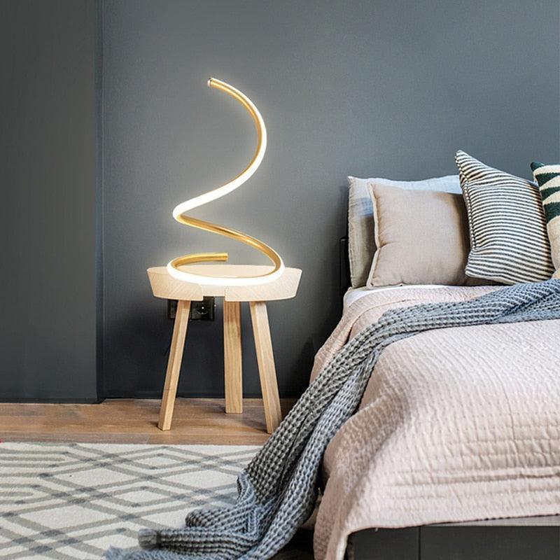 Kennith Twisted LED Table Lamp - BLISOME