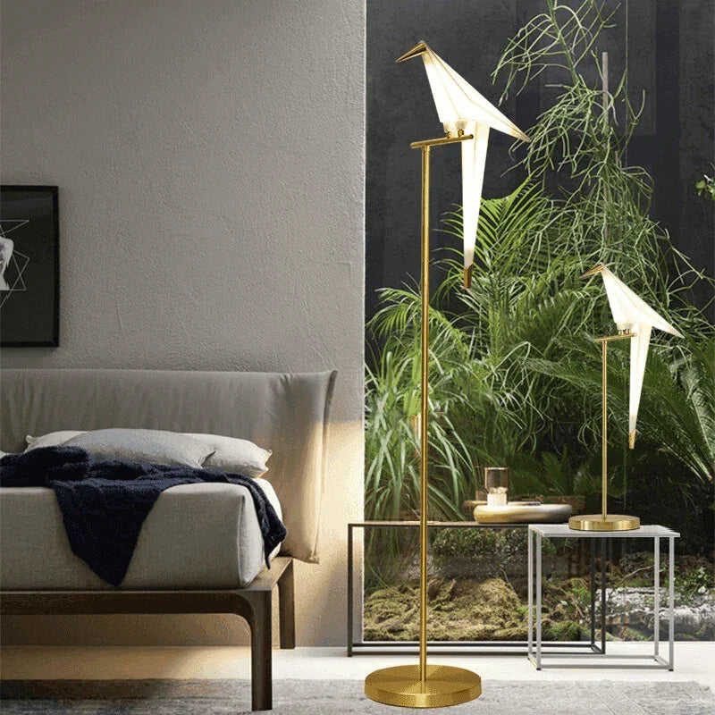 Mache Perch Bird Lamp Collection - BLISOME