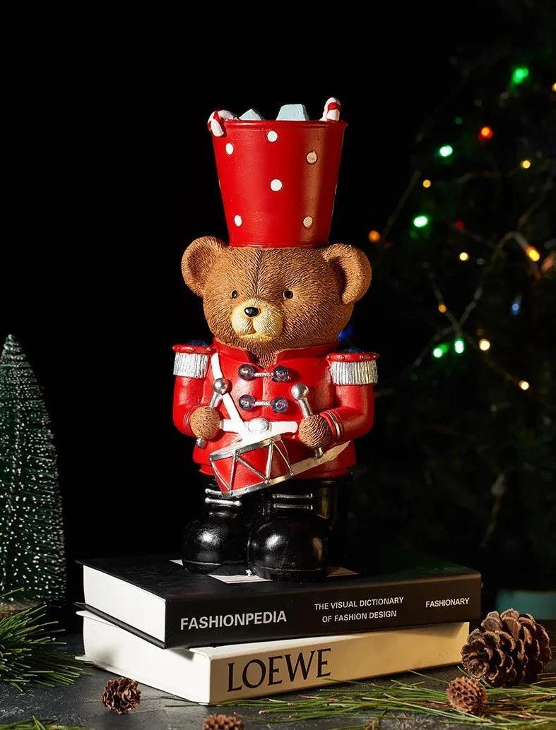 Mr. Cocoa Nutcracker Bear Statue - BLISOME