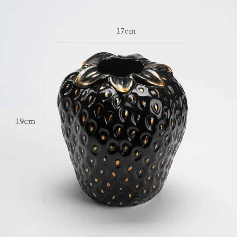 Strawberry Bliss Ceramic Vase - BLISOME