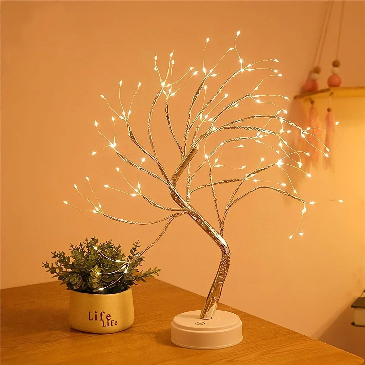 Twinkle Fairy Mini Tree Rechargeable Table Lamp - BLISOME