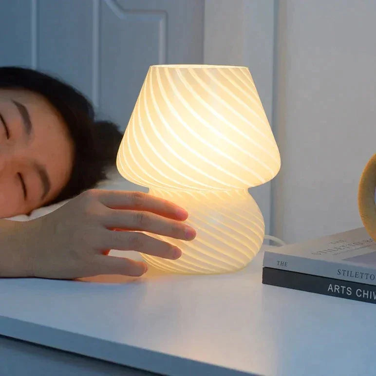 Verre Retro Glass Mushroom Table Lamp - BLISOME