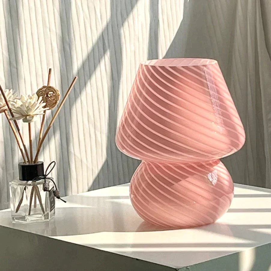 Verre Retro Glass Mushroom Table Lamp - BLISOME