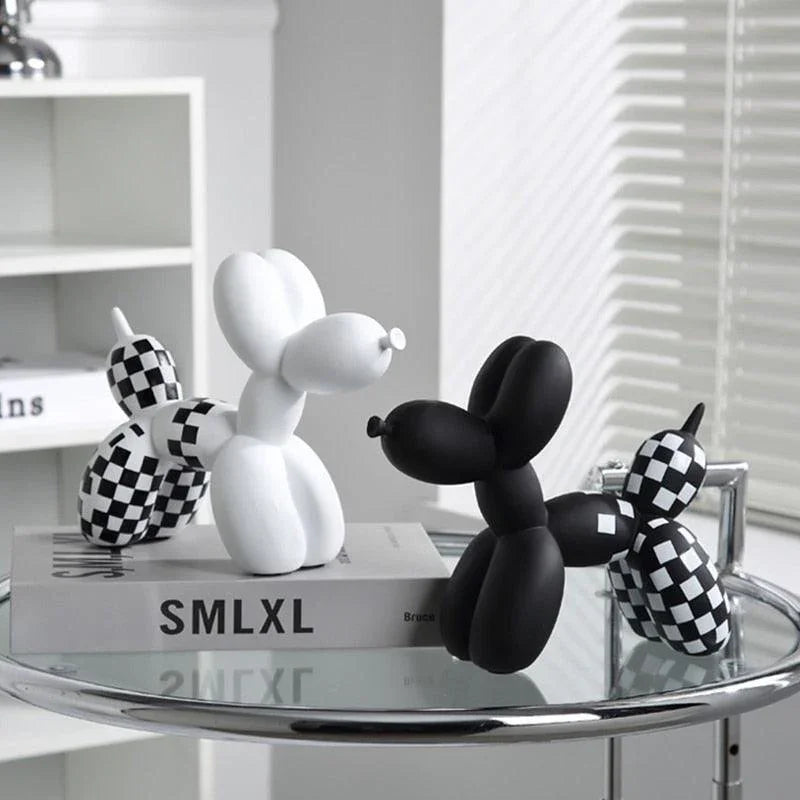 Woof Balloon Dog Sculpture – Playful Pop Art Decor for Modern Spaces