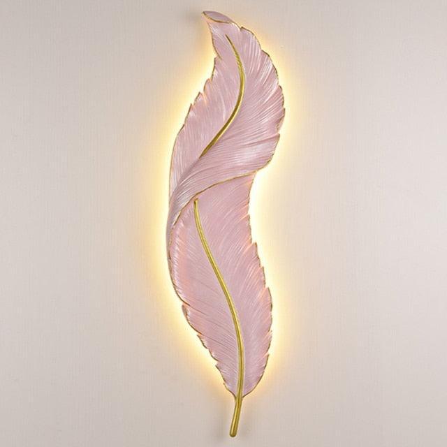 Lumina Golden Feather Wall Light - BLISOME