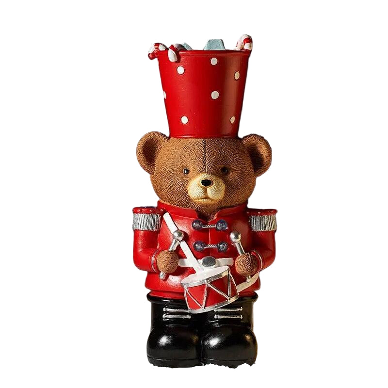 Mr. Cocoa Nutcracker Bear Statue - BLISOME