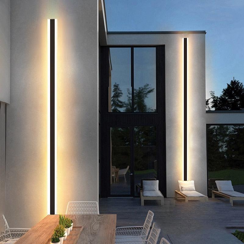 Nova Outdoor Strip Wall Light – Modern Weather-Resistant Lighting