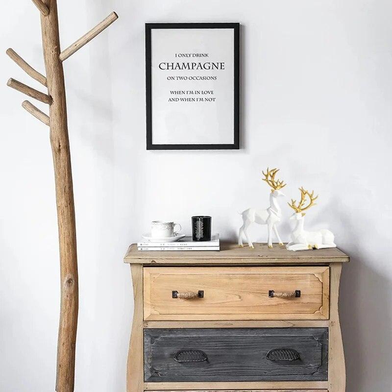 Vixen Reindeer Statue Shelf Decor Set - BLISOME