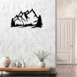 Mountain Metal Wall Art – Modern Steel Wall Décor