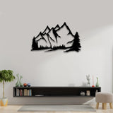 Mountain Metal Wall Art – Modern Steel Wall Décor