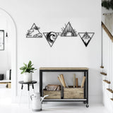 Nature Metal Wall Art – Modern Black Steel Wall Décor