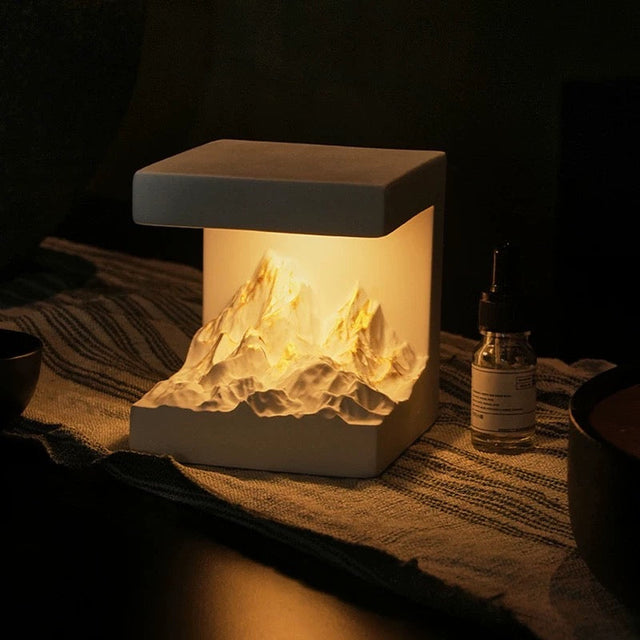 Snow Mountain Night Light, Diffuser Stone-0