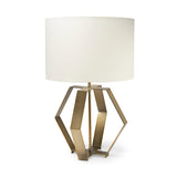 Unique Gold Geometric Design Table Lamp