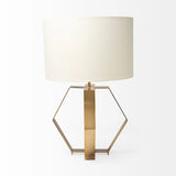 Unique Gold Geometric Design Table Lamp