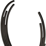 20" Black Iron Modern Abstract Tabletop Sculpture