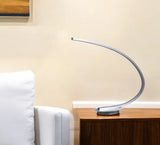 16" Silver Metal Desk LED  Table Lamp