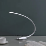 16" Silver Metal Desk LED  Table Lamp