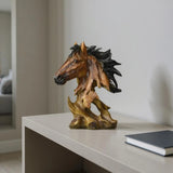 Polyresin Horse Tabletop Sculpture