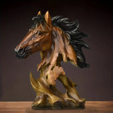 Polyresin Horse Tabletop Sculpture