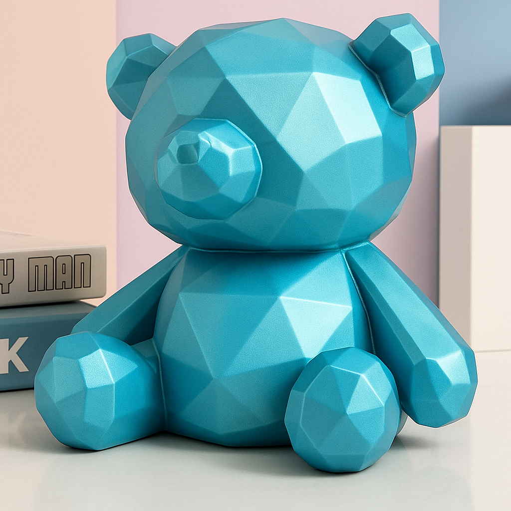 Custom Bear Piggy Bank – Unique Ceramic Bear Coin Bank