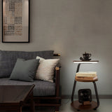 Smart Nightstand with Wireless Charger & Dimmable LED Night Light