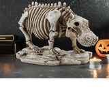 Miniature Hippo Skeleton Model – Unique Halloween & Party Decor, Spooky Animal Ornament
